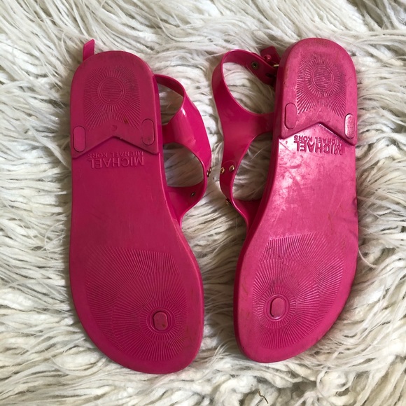 MICHAEL Michael Kors MK Plate Jelly Thong Sandals - Picture 6 of 10